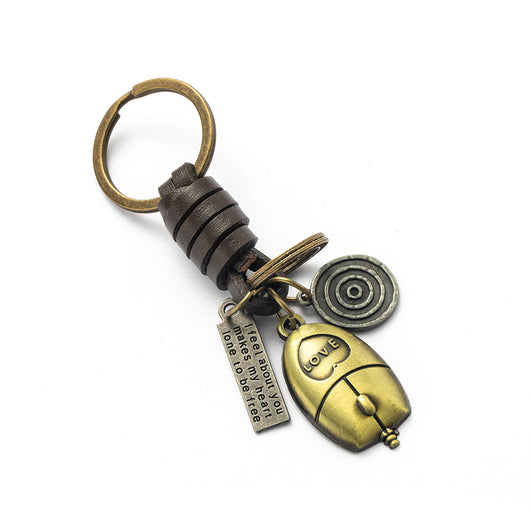 Llavero de Cuero Tejido a Mano - Estilo Vintage Artesanal - Image 47