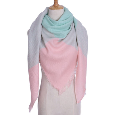 Bufanda Larga con Triángulos para Mujer - Chal Otoño Invierno - Image 38