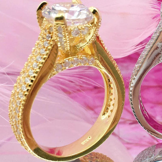 Anillo de Plata S925 con Zirconia para Mujer