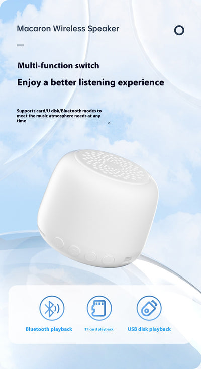 Parlante Bluetooth Portátil Mini Macaron con Tarjeta USB - Image 16