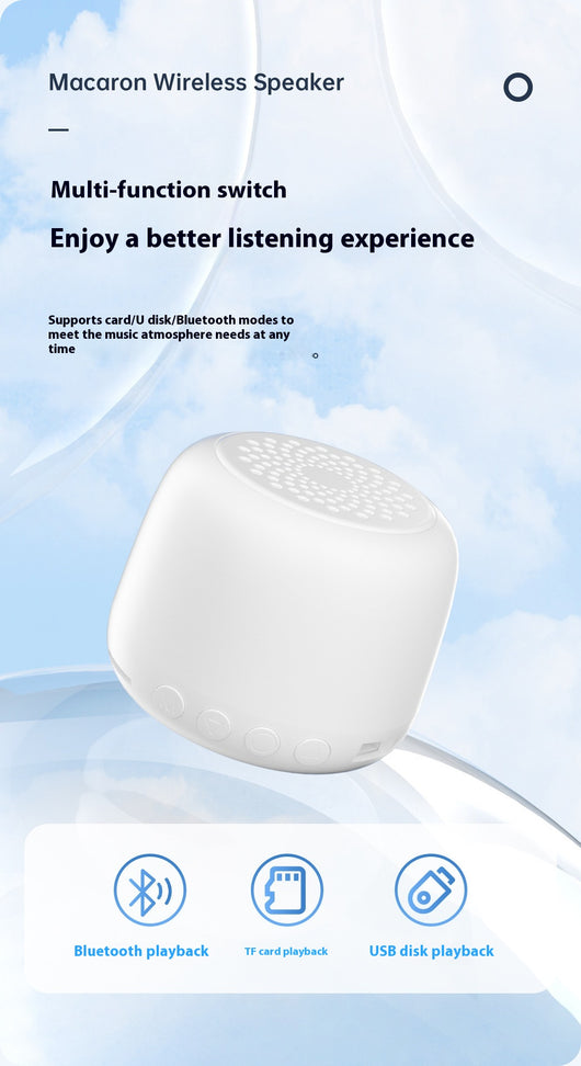 Parlante Bluetooth Portátil Mini Macaron con Tarjeta USB - Image 16