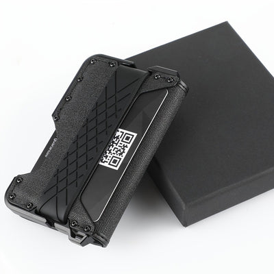Billetera de Cuero Minimalista con Marco Metálico para Hombre - Image 5
