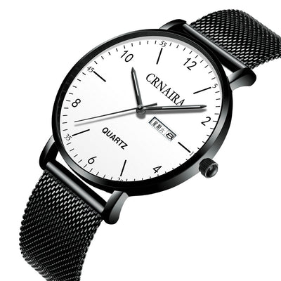 Reloj de Cuarzo para Hombre con Malla de Acero Negro - Image 7