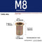 Plated Color Zinc Rivet Nut M8 100Pc