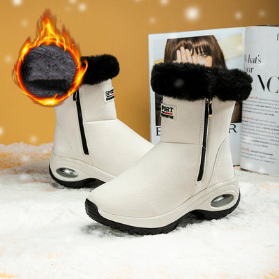 Botas Cortas de Caña Media con Suela Gruesa y Forro Cálido para Mujer - Image 14