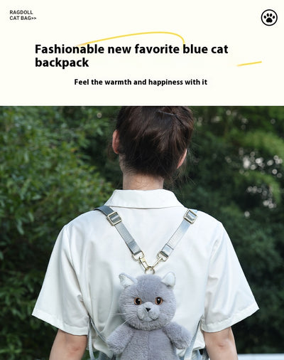 Bolso Bandolera Gato Adorable de Peluche Simulado - Image 17