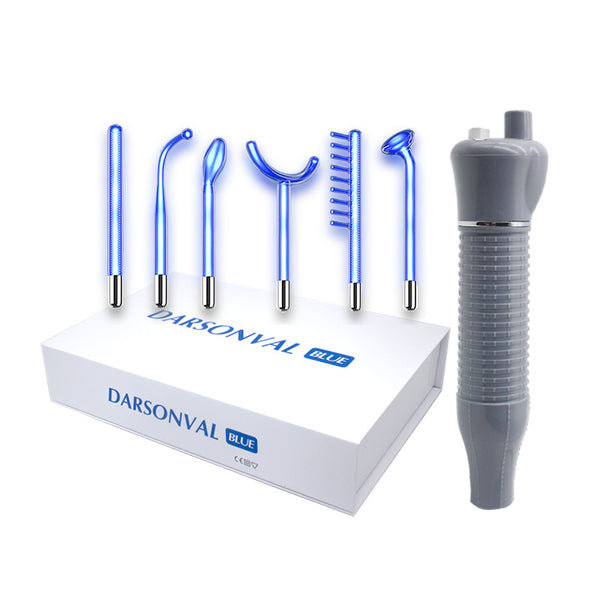 Set de 6 Piezas de Electroterapia de Alta Frecuencia con Luz Azul