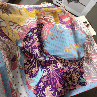 Pañuelo Profesional Estampado para Primavera y Verano - Diseño Retro de Alta Calidad - Image 4