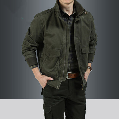 Chaqueta Casual de Algodón 100% Puro Lavado