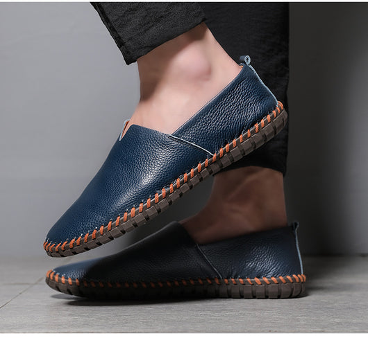Mocasín de Cuero Gommino con Capas para Hombre - Image 13