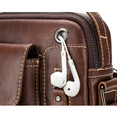 Bolso Bandolera de Cuero para Hombre - Estilo Ejecutivo - Image 11