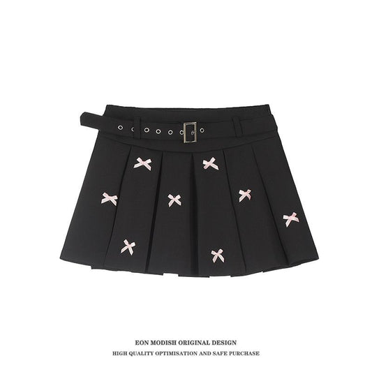 Falda Estilo Universitario con Moño Versátil para Mujer - Image 2