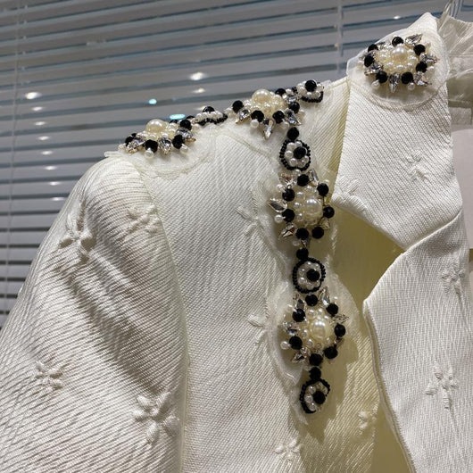Blazer Corto Mujer con Cuentas Efecto Adelgazante - Image 5