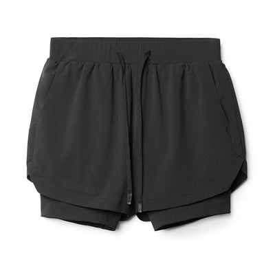 Shorts Deportivos Casual con Doble Capa y Diseño Superpuesto - Image 4
