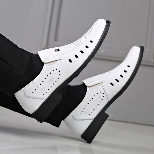 Sandalias de Cuero Respirable con Diseño Hueco - Zapatos Cómodos para Hombre - Image 4