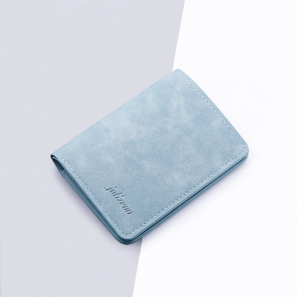 Billetera Compacta de Cuero para Licencia y Tarjetas - Diseño Ultrafino Multifuncional