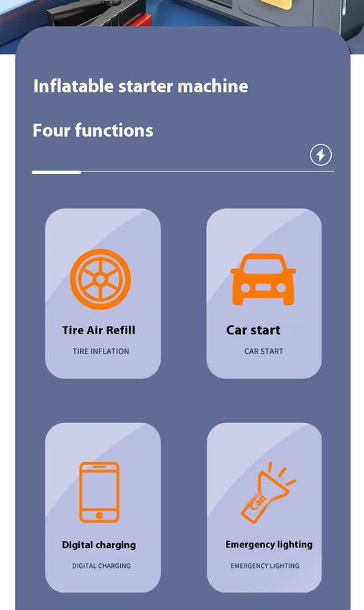 Banco de Energía Multifunción para Automóviles con Pantalla Digital Inteligente - Image 13