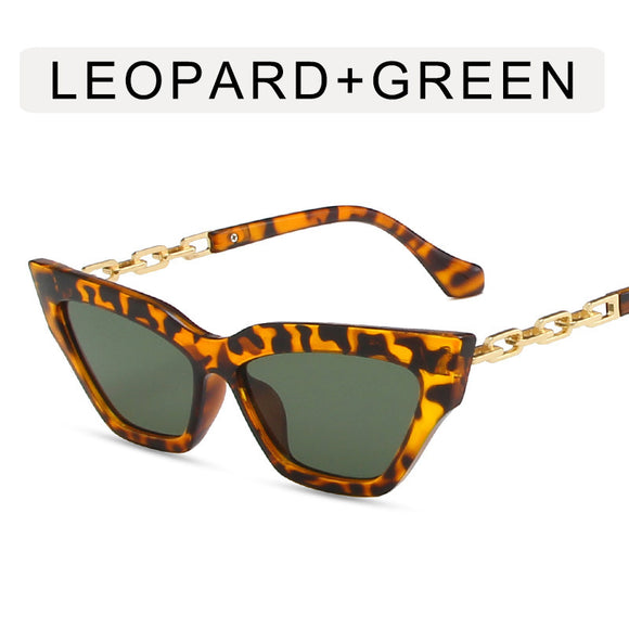 Gafas de Sol Cat Eye con Cadena para Mujer