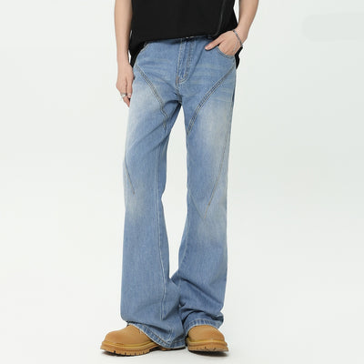 Jeans Slim Ajustado Vintage Lavado Americano
