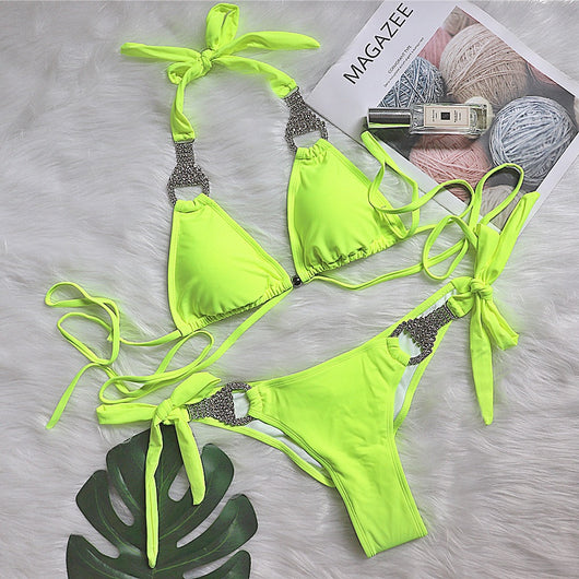 Bikini Lujo con Cristales Brillantes - Image 4