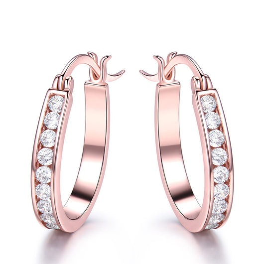 Aretes de Plata Esterlina 925 con Cierre de Presión - Image 12