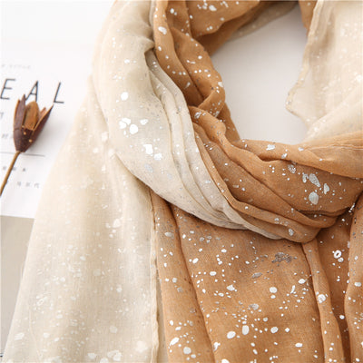 Bufanda Degradado Plateado Personalizada - Chal Grueso Versátil - Image 44