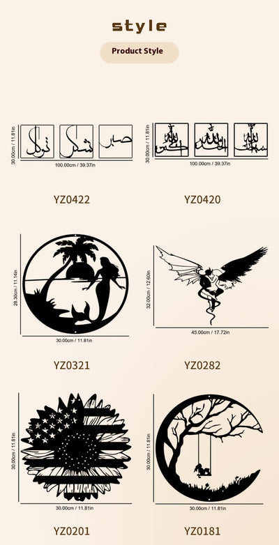 Cuadros Decorativos de Hierro para Pared - Composición Modular Estudio - Image 13