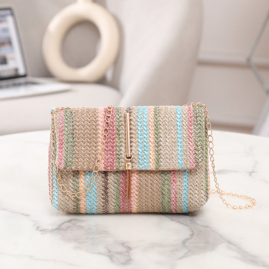 Bolso Bandolera Tejido de Paja Estilo Coreano - Image 6