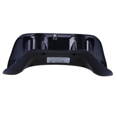 Black wireless keyboard attachment for PS4 game controller, featuring a full QWERTY layout and 3.5mm audio jack. - Image 11