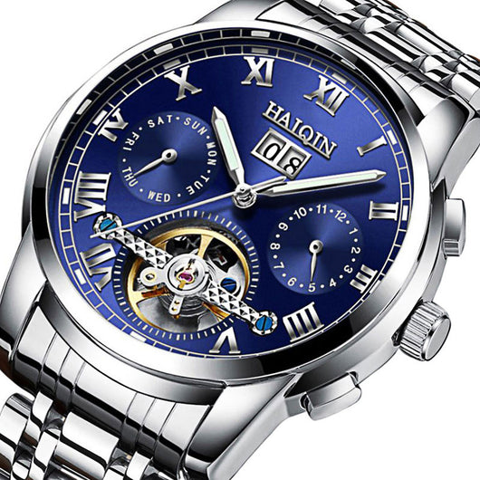 Reloj Automático Mecánico Hueco Luminoso Resistente al Agua para Hombre - Image 6