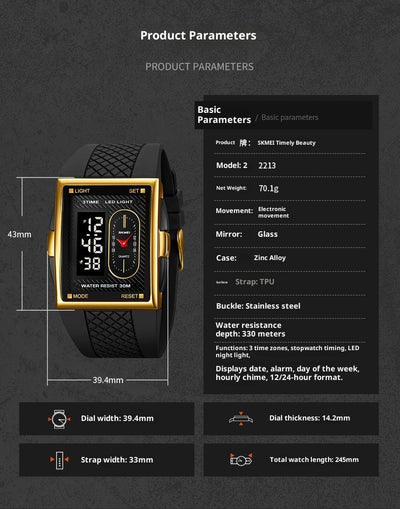 Reloj Deportivo Inteligente Dual para Estudiantes - Resistente al Agua - Image 22