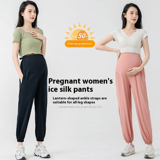 Pantalones Deportivos de Maternidad Talla Grande con Protección Solar Ice Silk - Image 2