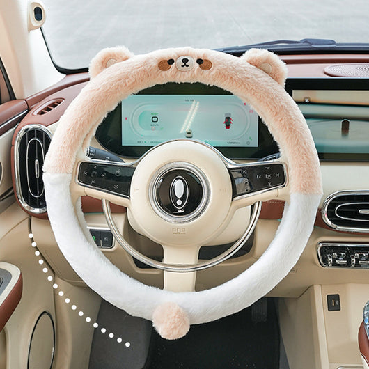 Funda Térmica Peluche para Volante - Diseño Cartoon Otoño Invierno - Image 3