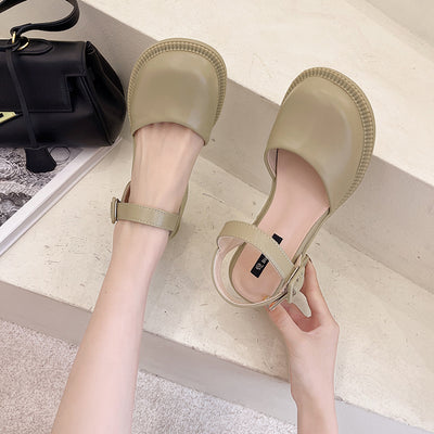 Sandalias con Tacón Grueso y Hebilla - Comodidad y Estilo para el Día - Image 7