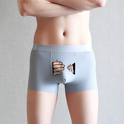 Bóxers para Hombre de Seda de Hielo para Verano - Estilo Simple y Creativo - Image 25