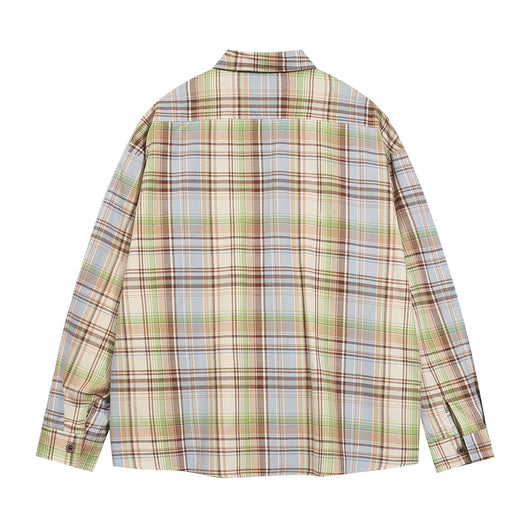 Camisa Polo Casual con Bolsillo Bordado y Cuadros - Image 9