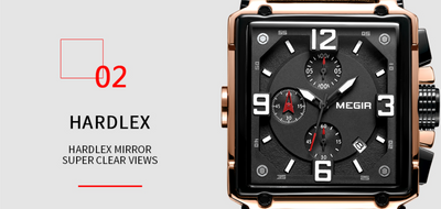 Reloj de Pulsera Cuadrado en Cuero para Hombre Estilo Vintage - Image 5