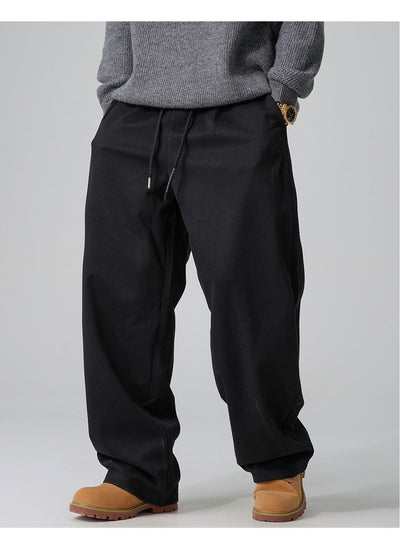 Pantalones Casuales Holgados con Cordón Ajustable y Forro Polar - Image 7