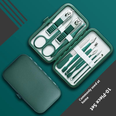 Set de Cortaúñas Portátil Verde Oscuro - Image 7