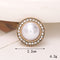Jeans Button Hole Shoes Diy Accessories Bright Crystal Classic Estilo Ornament Accessories Upper Pearl Flower C431 Transparente