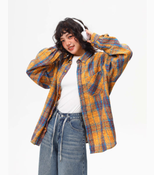 Camisa a Cuadros para Mujer Primavera y Otoño - Image 10