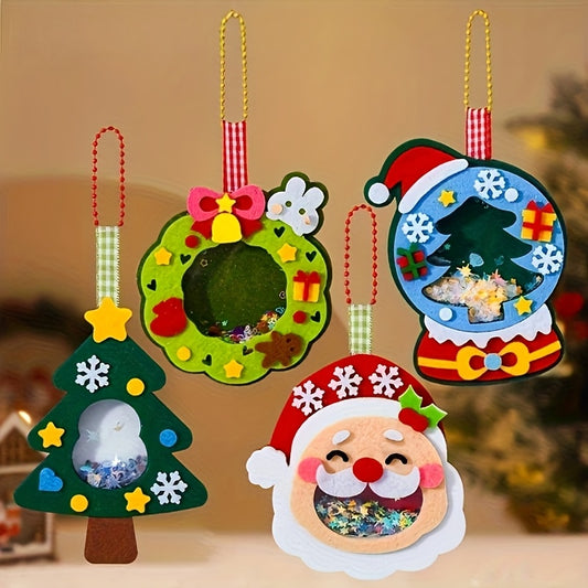 Kit de Adornos Navideños de Fieltro - 4 Diseños Artesanales para Decorar - Image 2