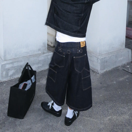 Shorts Anchos Efecto Lavado - Comodidad y Estilo - Image 3