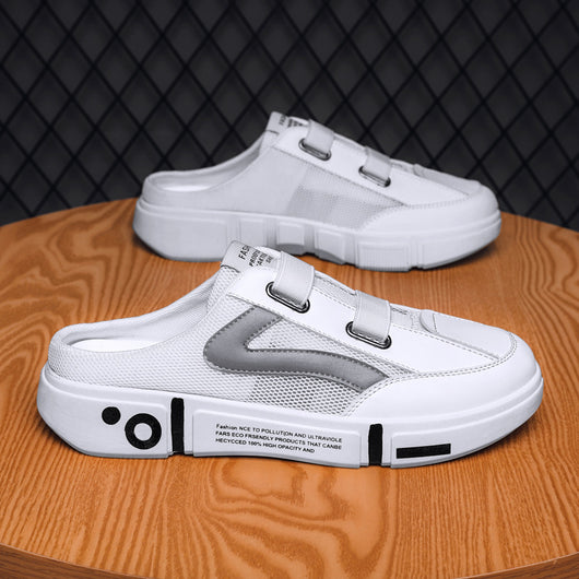 Pantuflas Tipo Malla para Hombre - Zapatos Transpirables con Punta Cerrada