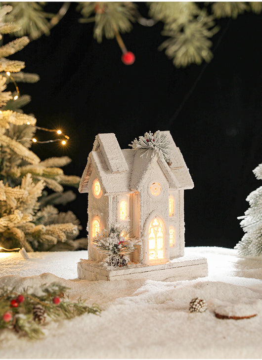 Casa de Nieve Luminosa Castelet - Regalo Creativo Navideño - Image 15
