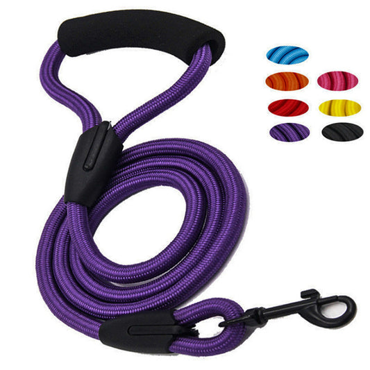 Collar Reflectante de Nylon para Perros con Cuerda