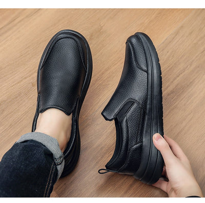 Zapatos de Cuero Ligero Premium para Hombre - Comodidad Casual Elegante - Image 16