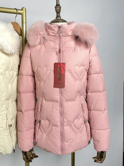 Chaqueta Cálida con Cuello de Pelaje para Mujer - Image 17