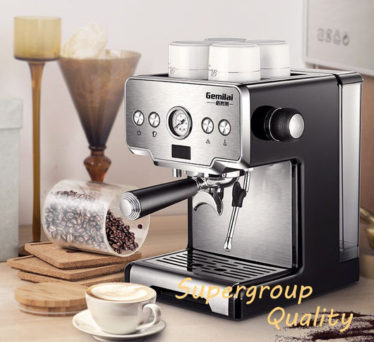 Cafetera Italiana Semiautomática con Vaporizador de Leche - Image 2