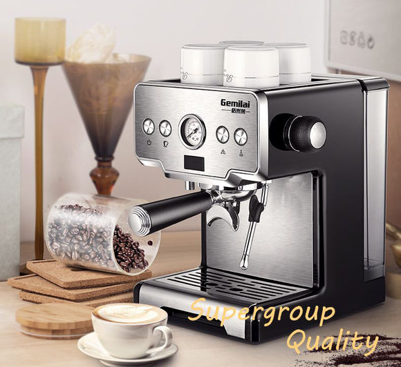 Cafetera Italiana Semiautomática con Vaporizador de Leche